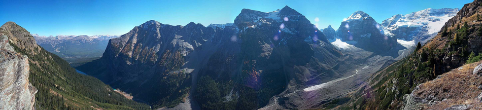 Glaciers in Lake Louise