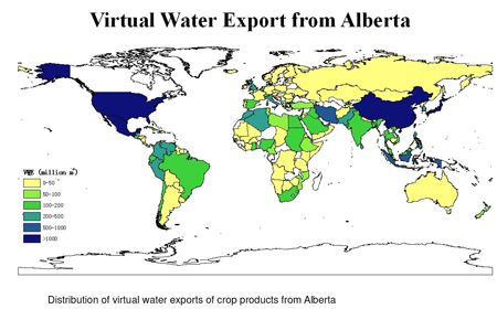 Assessment of Virtual Water Flows in Alberta