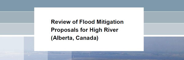 Cover of the Deltares report on High River studies 2015
