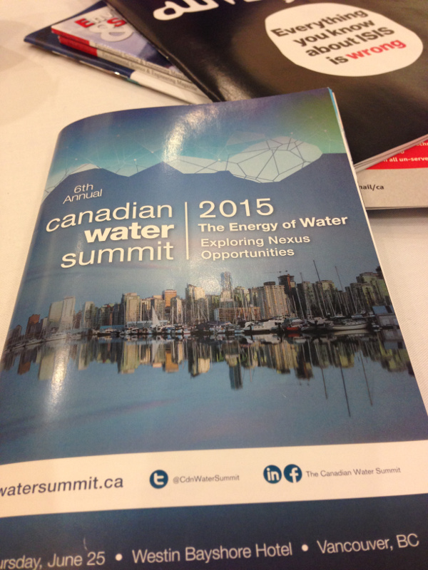 Canadian Water Summit 2015 brochure 