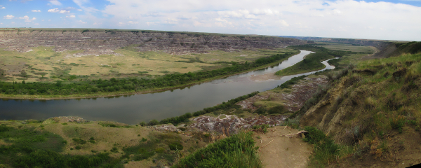 Red Deer River panorama