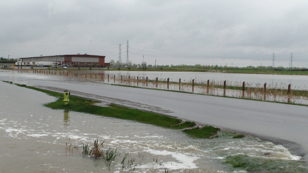 Image showing community of Janet storm ponds overflowing.