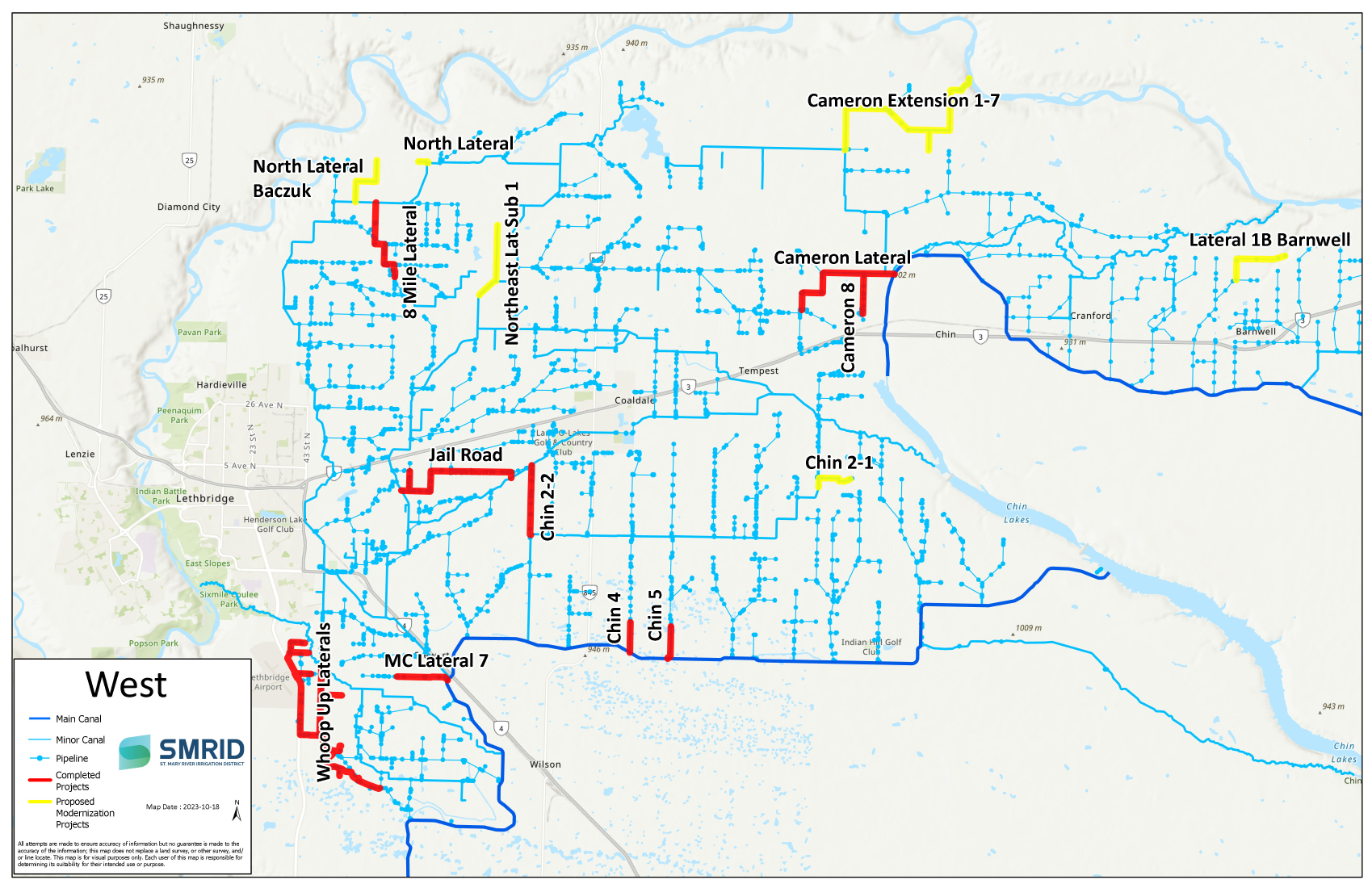 Alberta WaterPortal | St. Mary River Irrigation District Projects ...